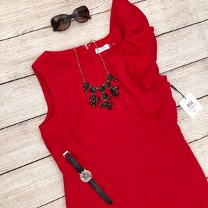 Calvin Klein Dresses - NEW Calvin Klein Red Cocktail Dress sz 12P Calvin Klein Dresses - NEW Calvin Klein Red Cocktail Dress sz 12P